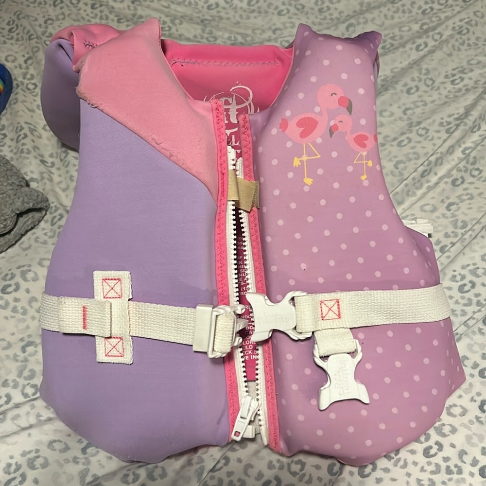 Full Throttle Infant Girls Life Vest / up to 30 lbs
